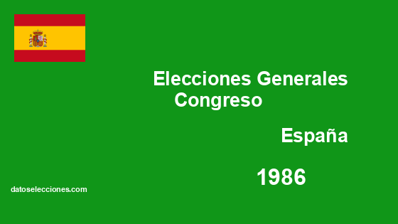 Elecciones Generales Congreso 1986
